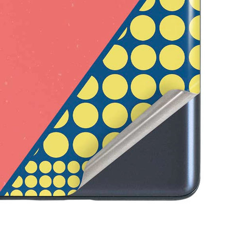 Coral Diagonal Split Galaxy S20 Fan Edition Skin